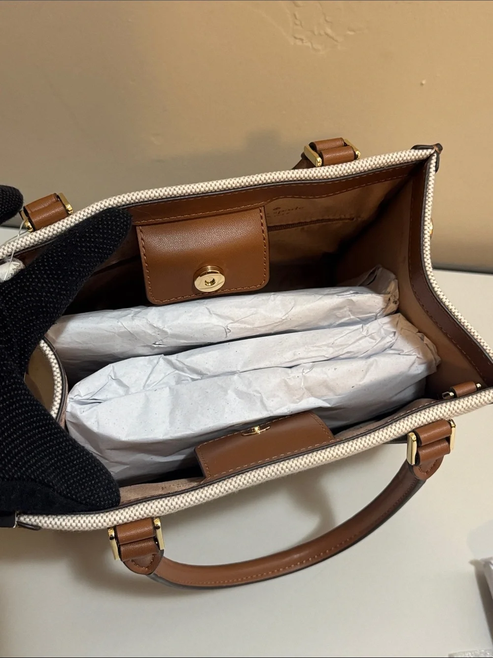 NEW✨NEW✨Kate Spade Ellie Small Tote Warm Gingerbread Canvas Satchel
